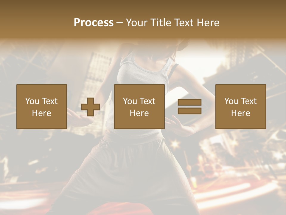 Street Dance Girl PowerPoint Template