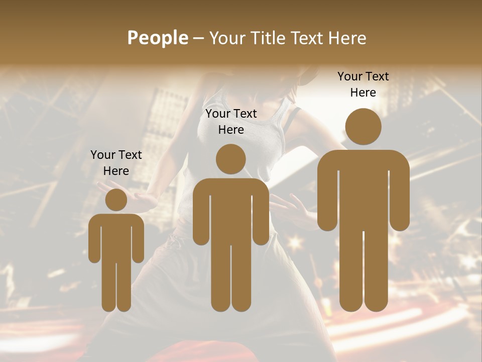 Street Dance Girl PowerPoint Template