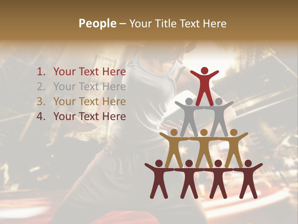 Street Dance Girl PowerPoint Template
