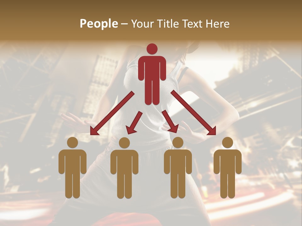 Street Dance Girl PowerPoint Template