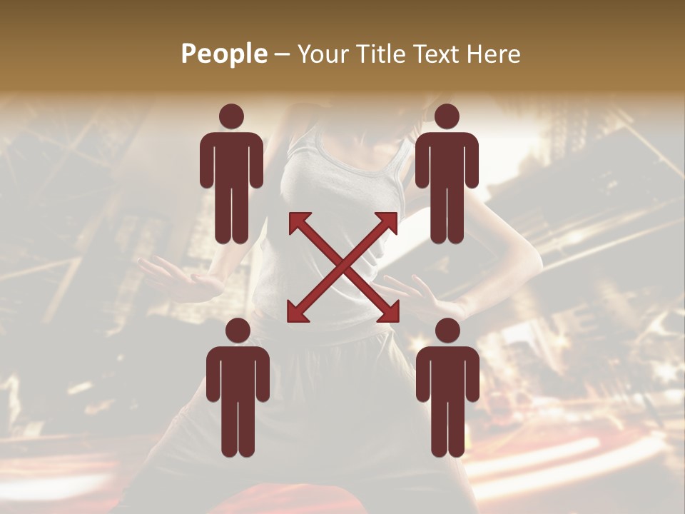 Street Dance Girl PowerPoint Template