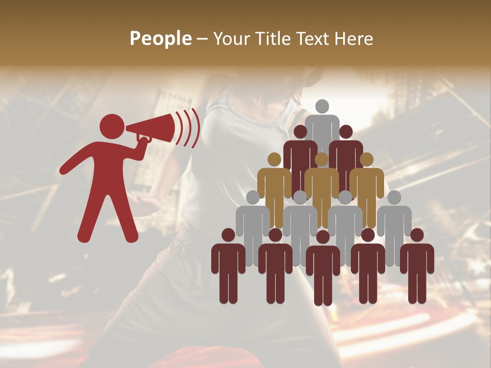 Street Dance Girl PowerPoint Template