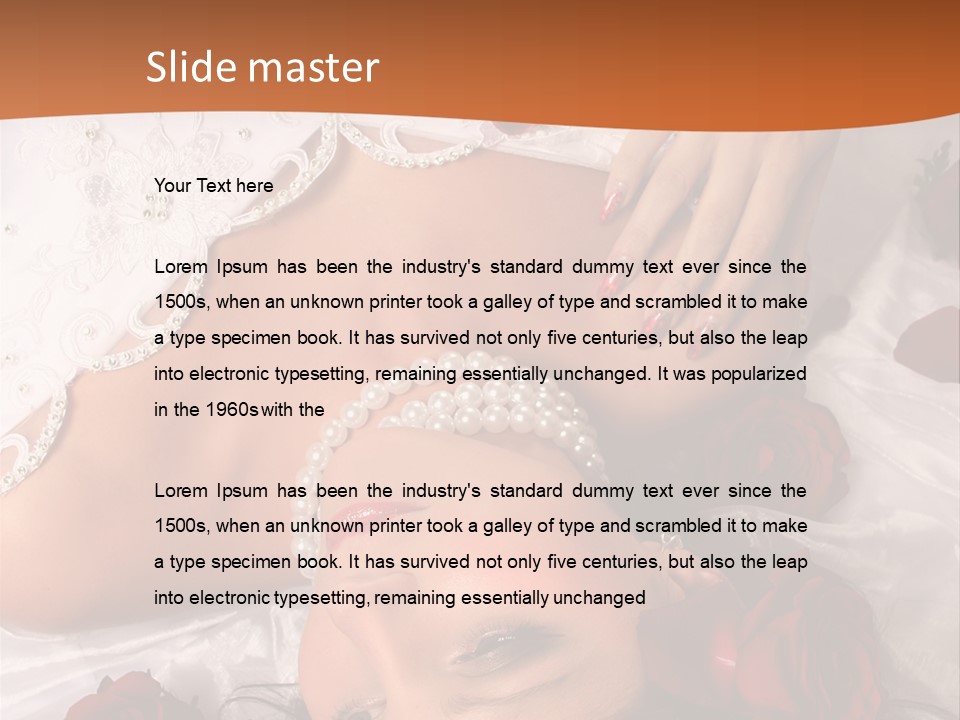 Beauty Purity Laying PowerPoint Template