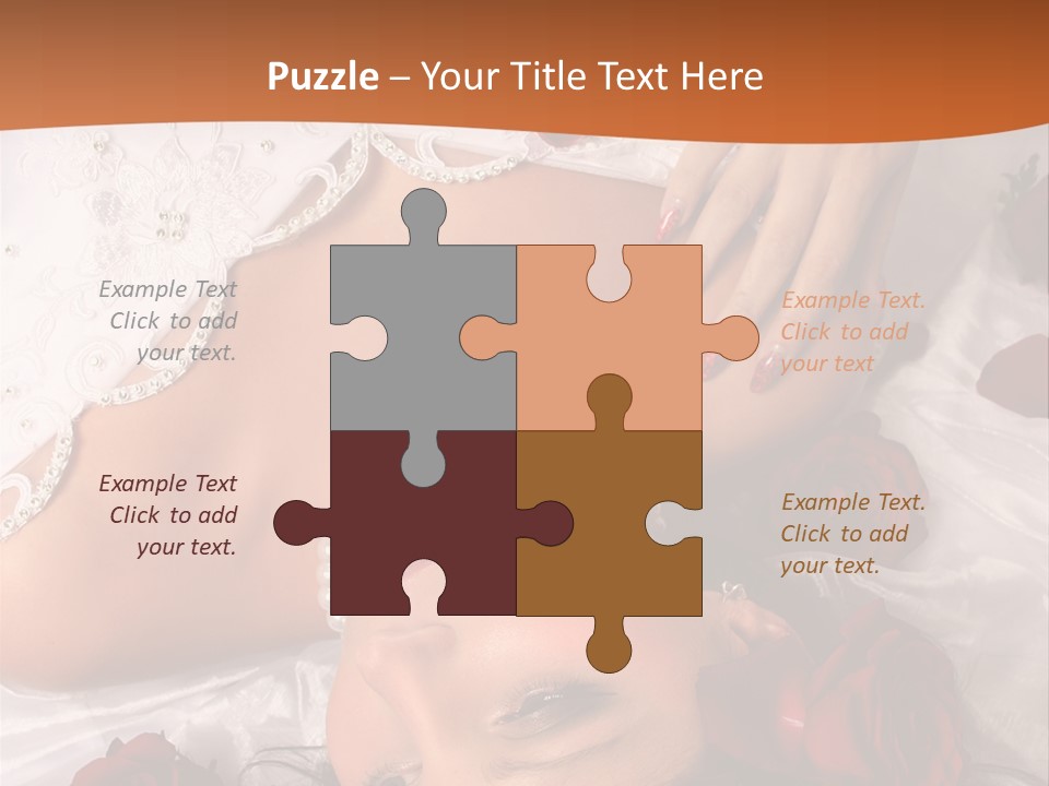 Beauty Purity Laying PowerPoint Template