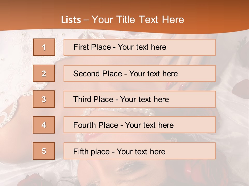Beauty Purity Laying PowerPoint Template
