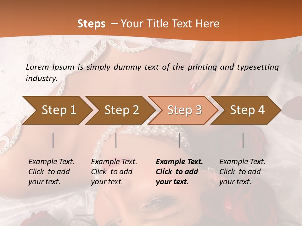 Beauty Purity Laying PowerPoint Template