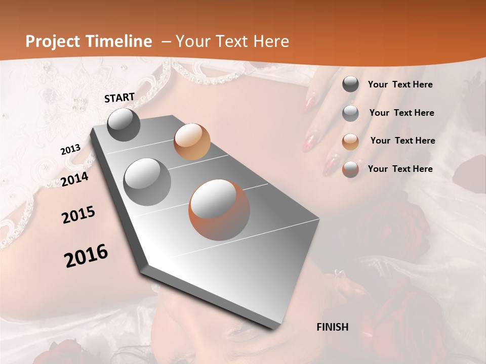Beauty Purity Laying PowerPoint Template