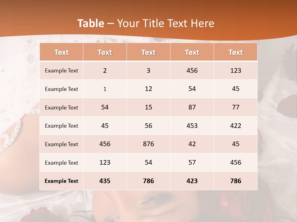 Beauty Purity Laying PowerPoint Template