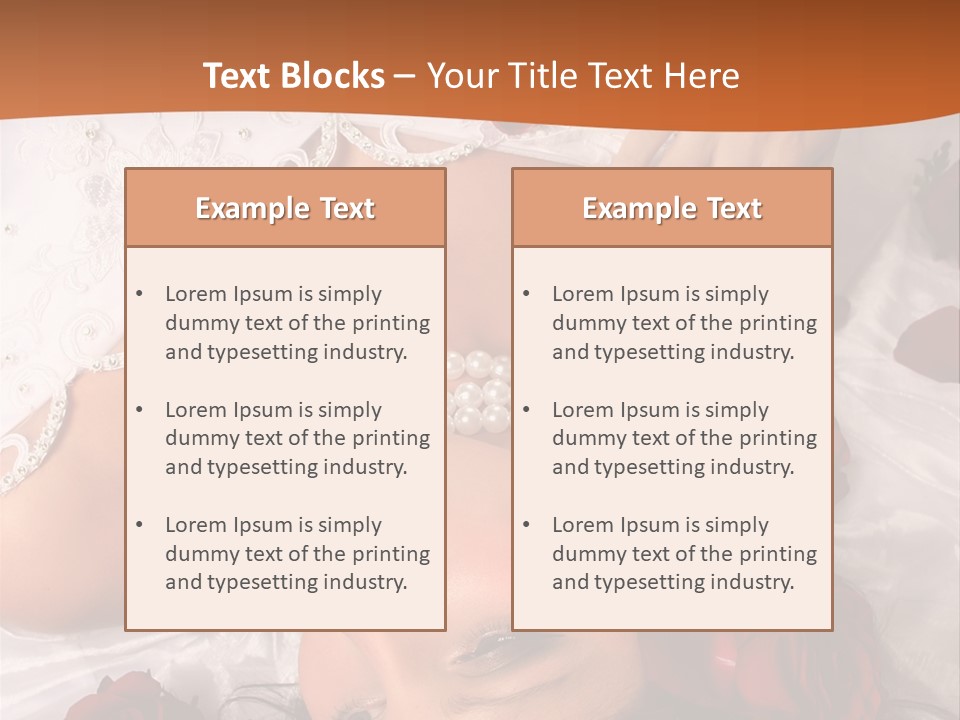 Beauty Purity Laying PowerPoint Template