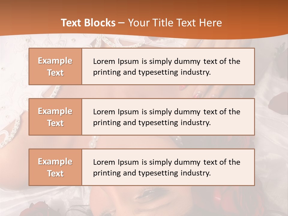 Beauty Purity Laying PowerPoint Template