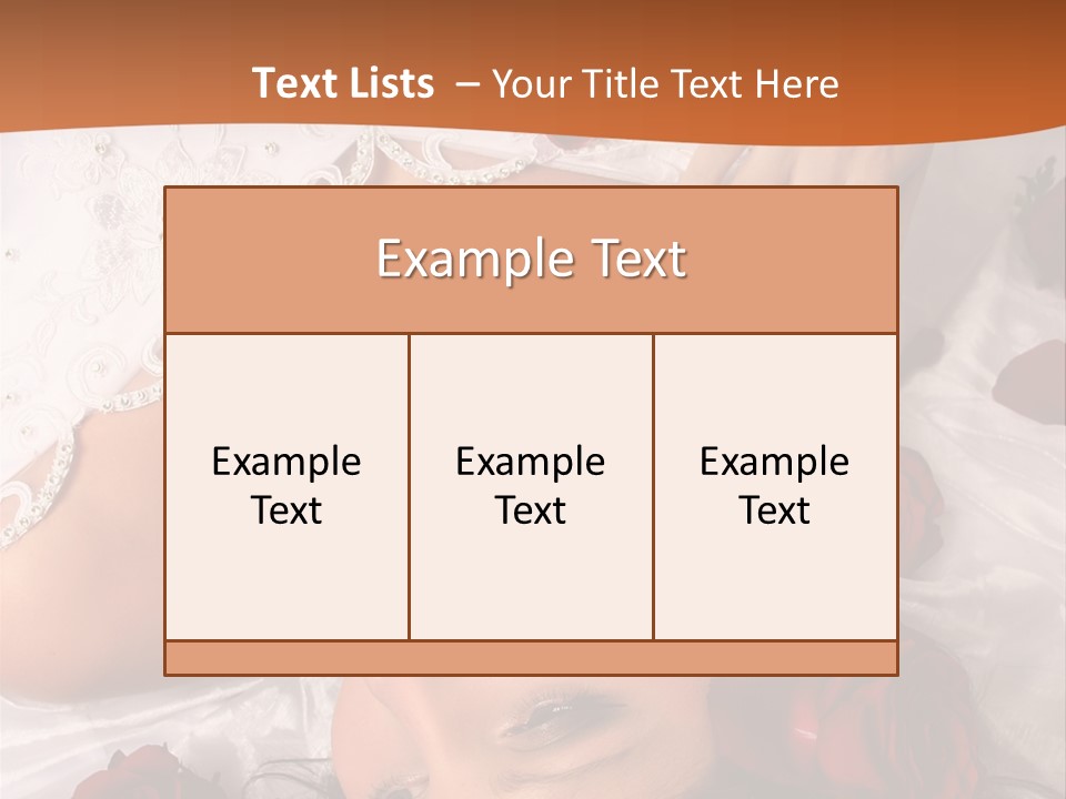 Beauty Purity Laying PowerPoint Template