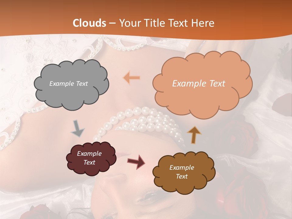 Beauty Purity Laying PowerPoint Template