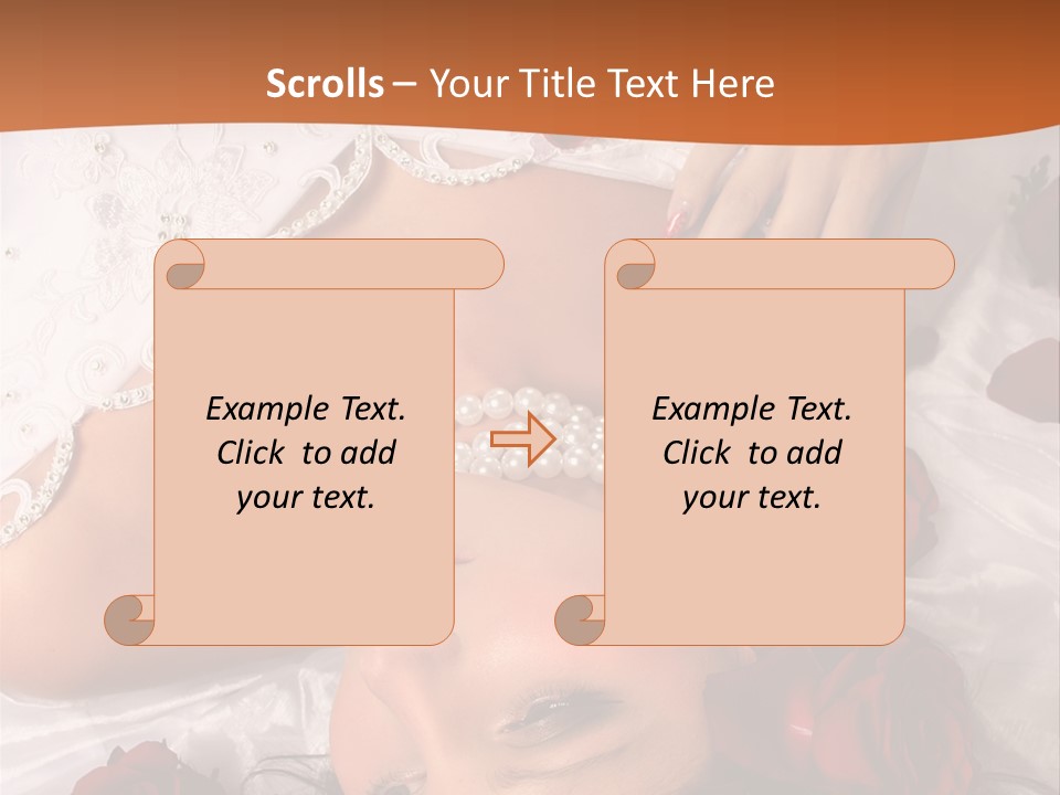 Beauty Purity Laying PowerPoint Template