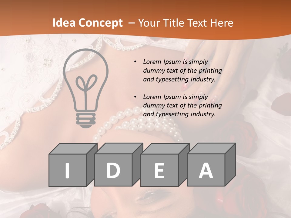 Beauty Purity Laying PowerPoint Template