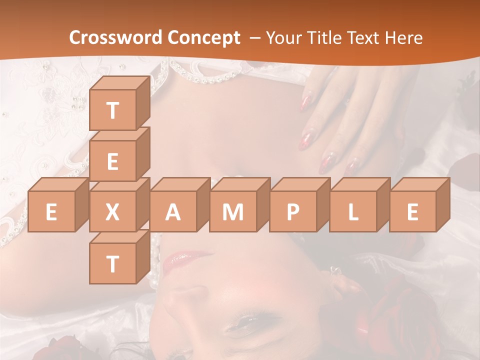 Beauty Purity Laying PowerPoint Template