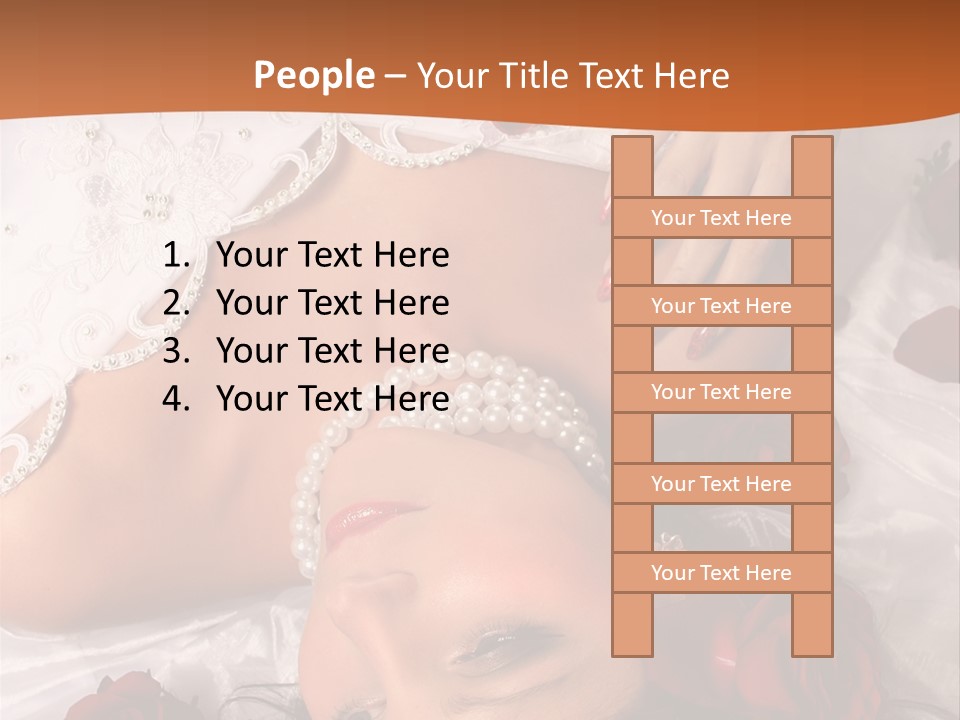 Beauty Purity Laying PowerPoint Template