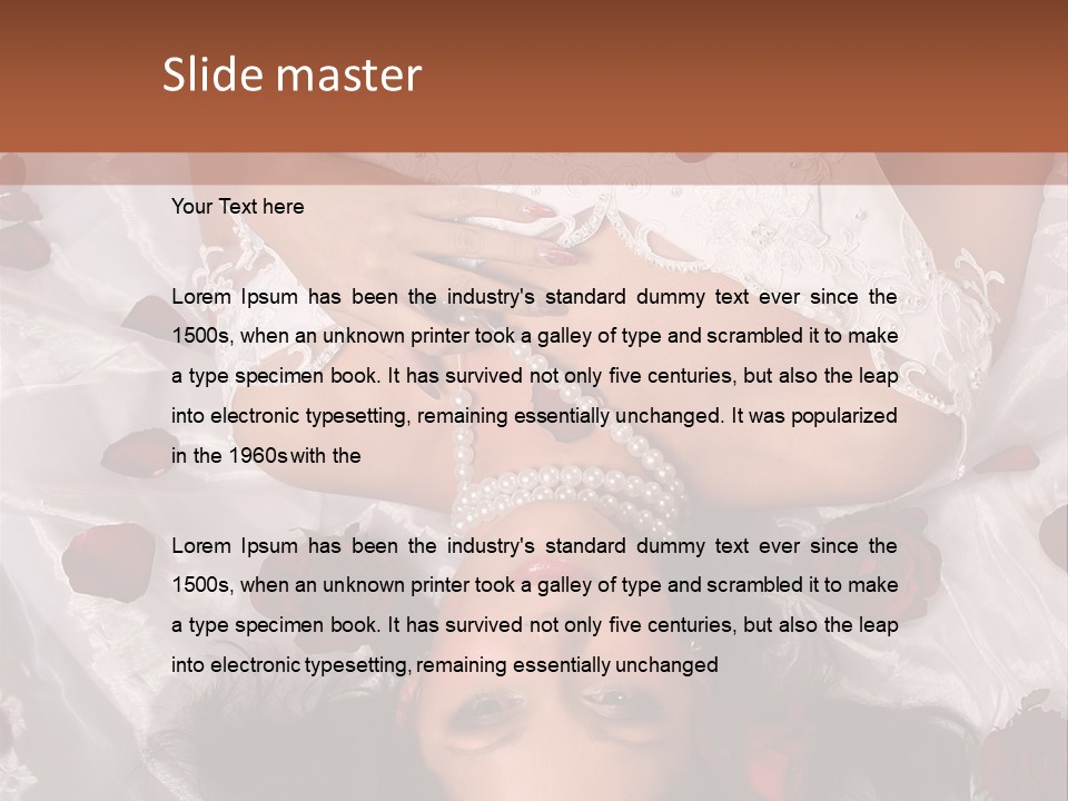 Caucasian Events Elegance PowerPoint Template