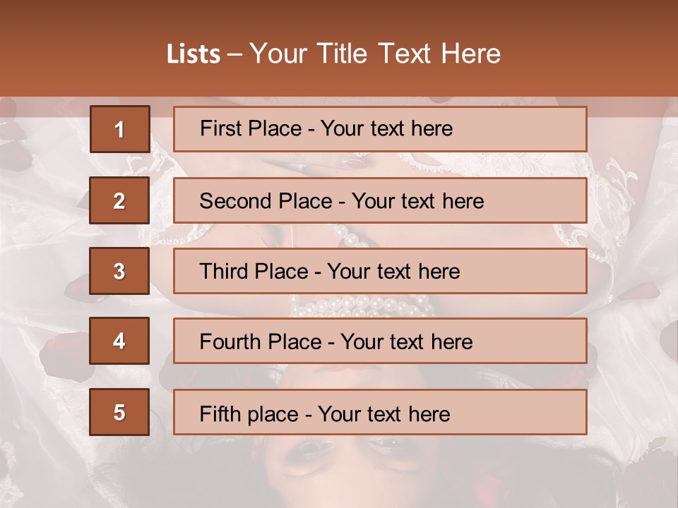 Caucasian Events Elegance PowerPoint Template