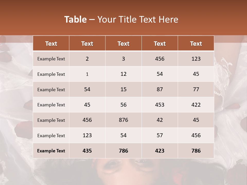 Caucasian Events Elegance PowerPoint Template