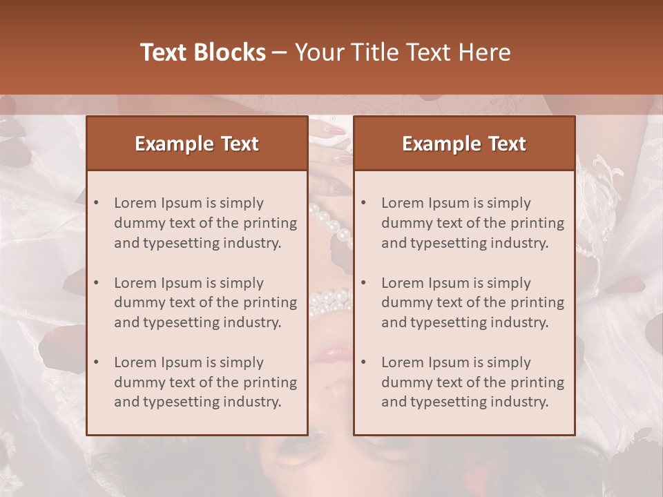 Caucasian Events Elegance PowerPoint Template