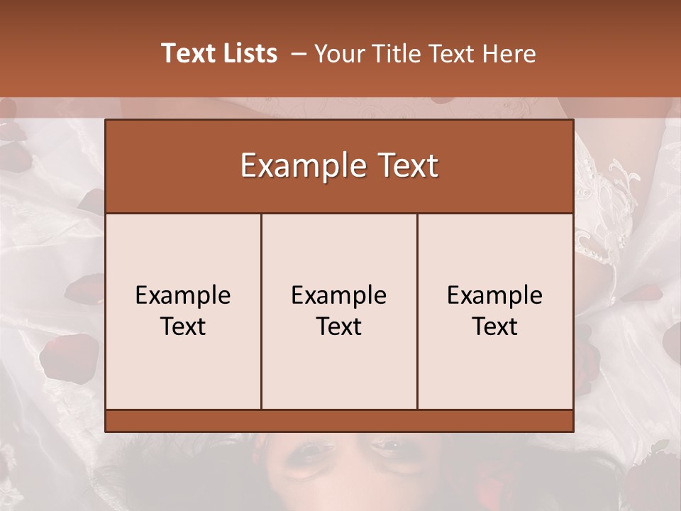 Caucasian Events Elegance PowerPoint Template