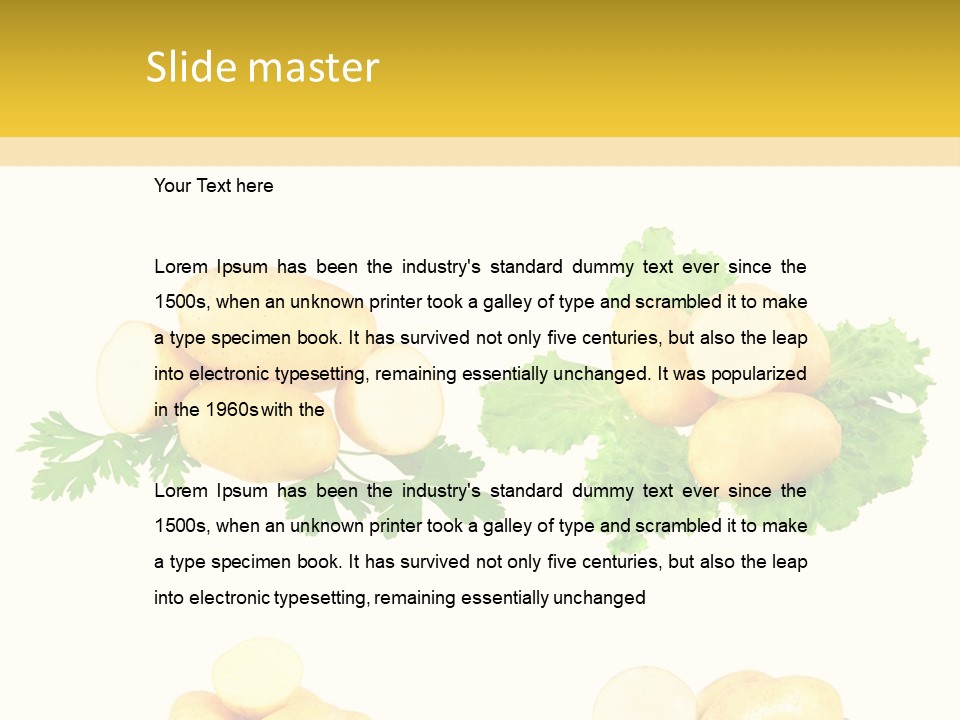 Colage De Verduras PowerPoint Template