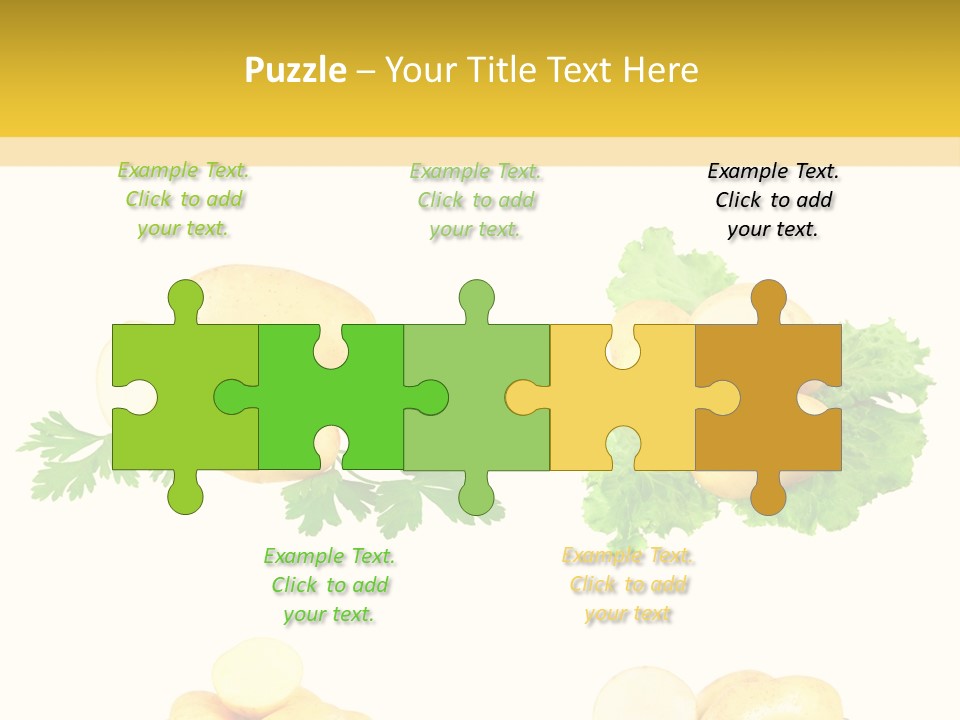 Colage De Verduras PowerPoint Template