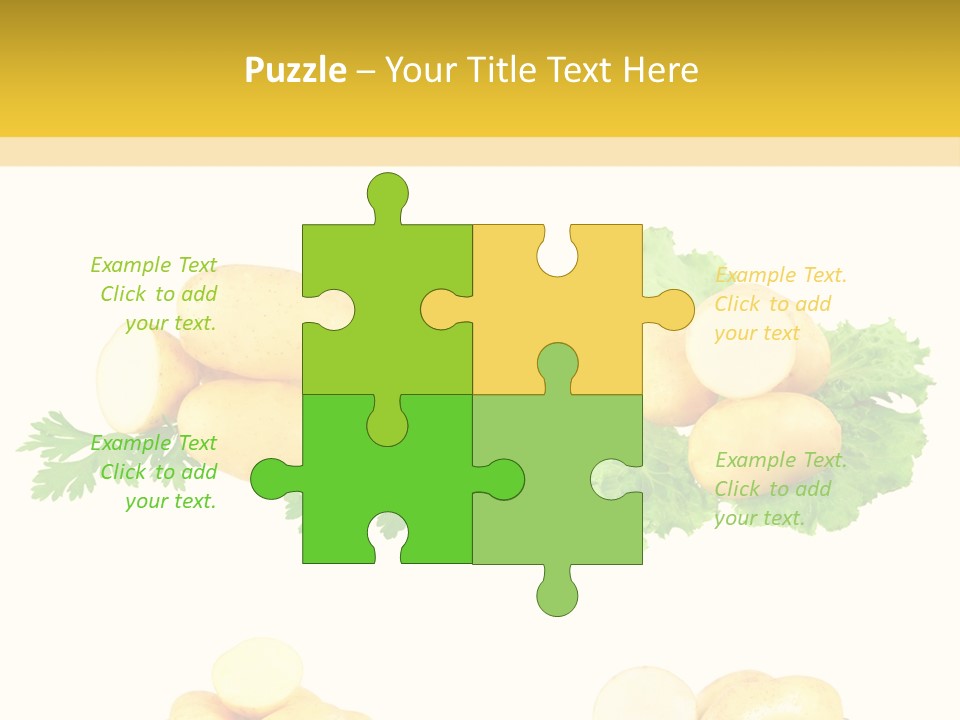 Colage De Verduras PowerPoint Template