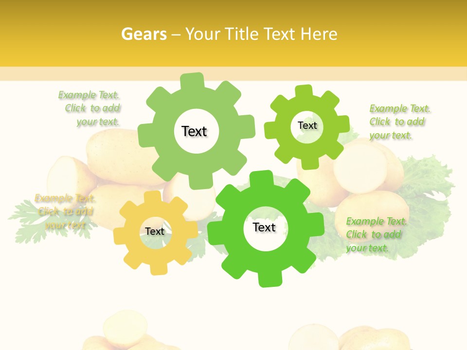 Colage De Verduras PowerPoint Template