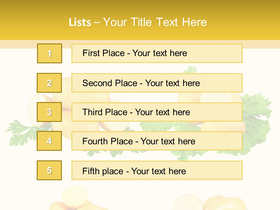 Colage De Verduras PowerPoint Template