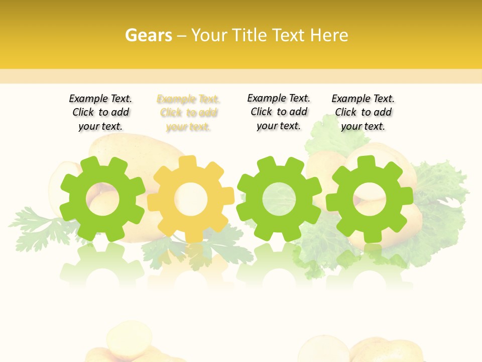 Colage De Verduras PowerPoint Template