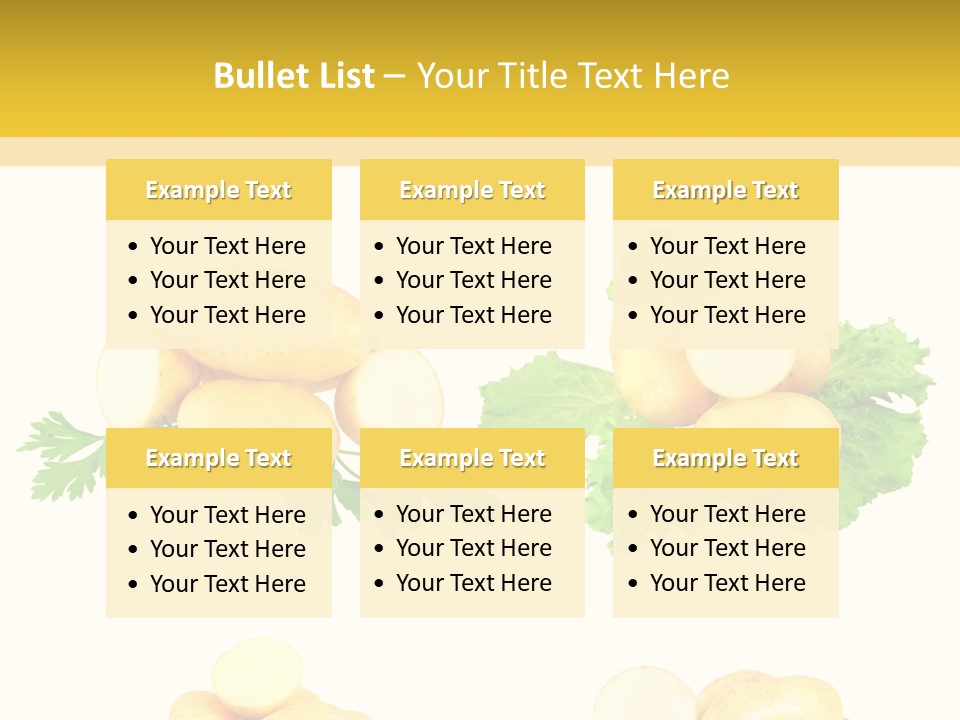 Colage De Verduras PowerPoint Template