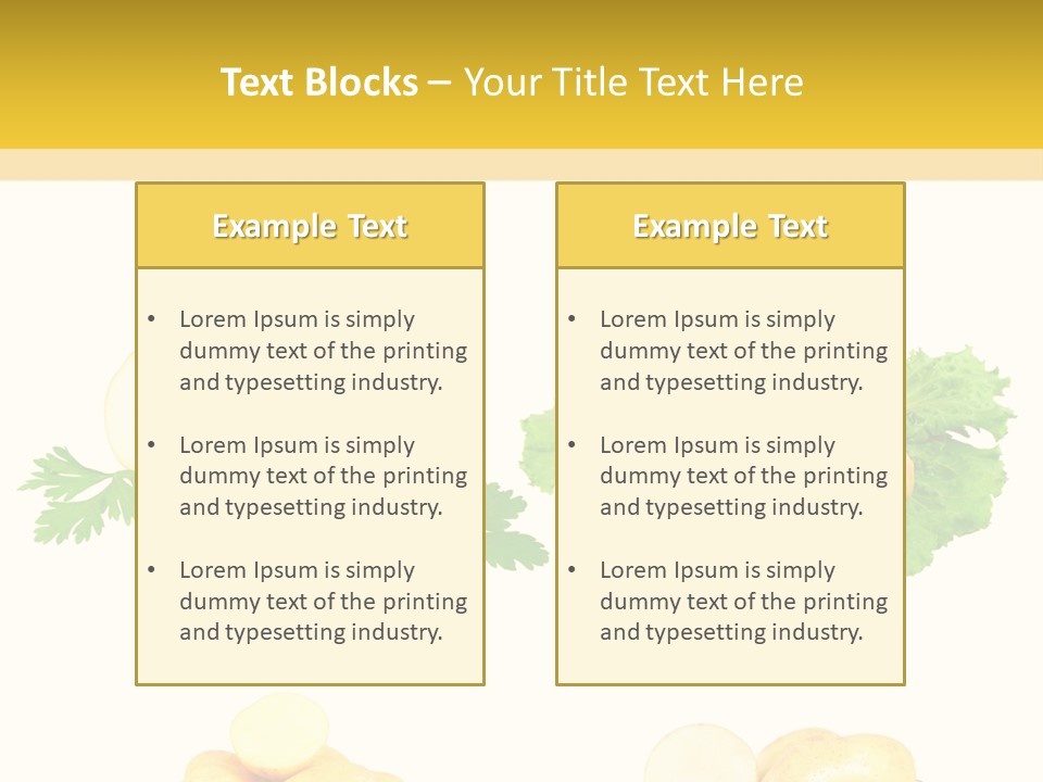 Colage De Verduras PowerPoint Template