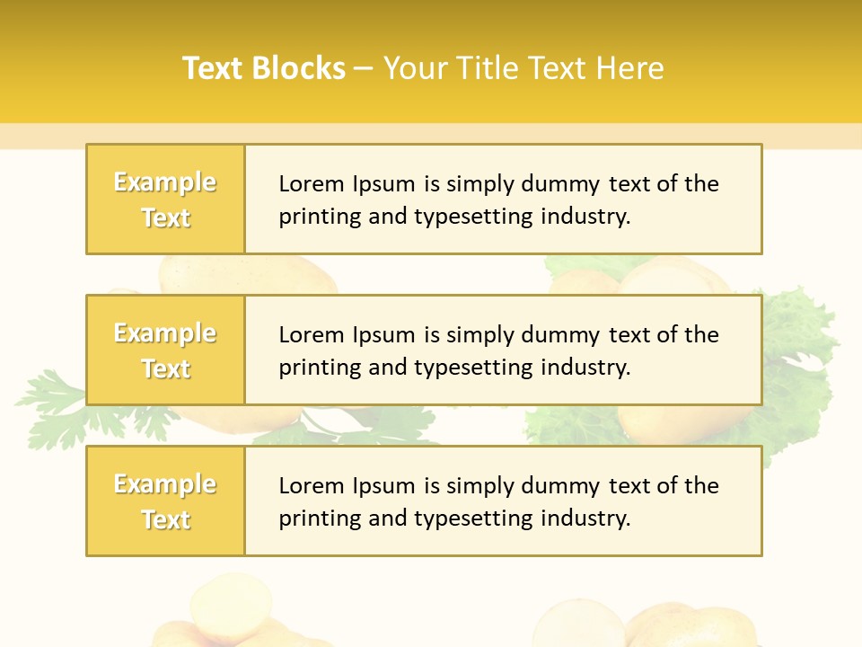 Colage De Verduras PowerPoint Template