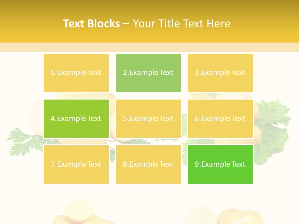 Colage De Verduras PowerPoint Template