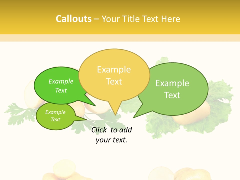 Colage De Verduras PowerPoint Template