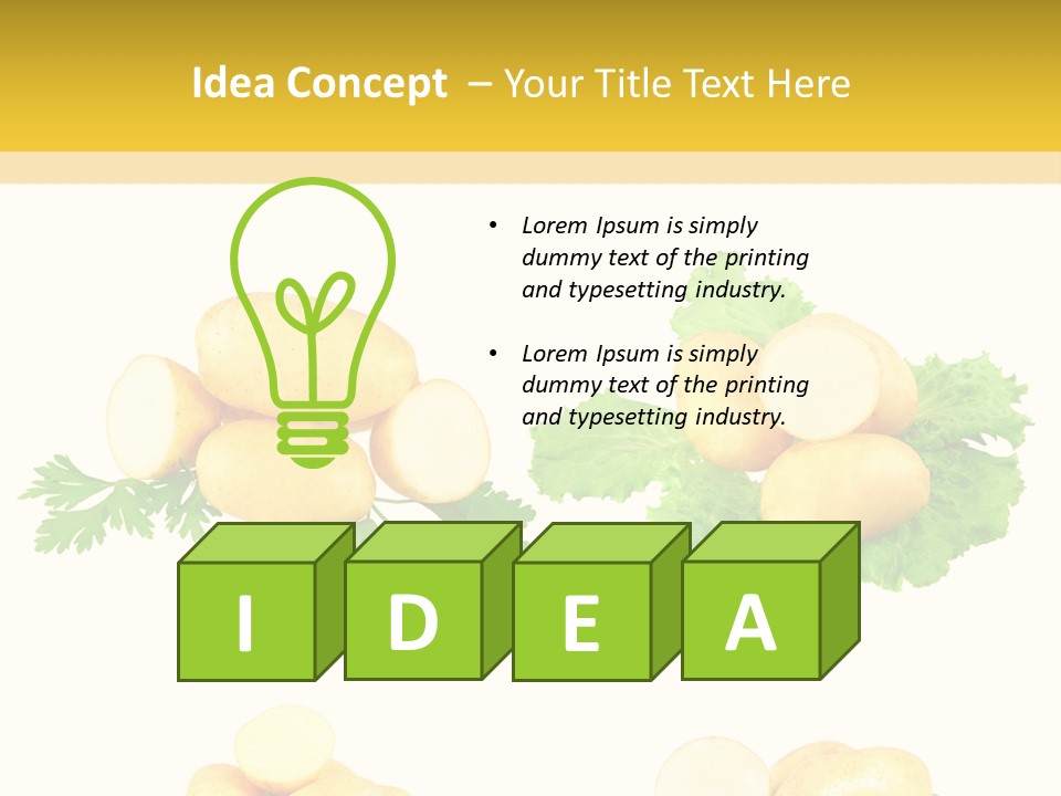Colage De Verduras PowerPoint Template