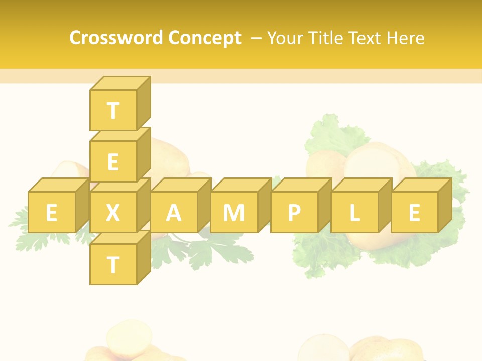 Colage De Verduras PowerPoint Template