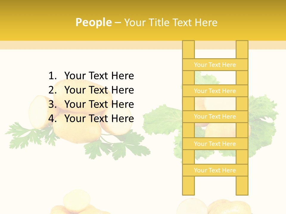Colage De Verduras PowerPoint Template