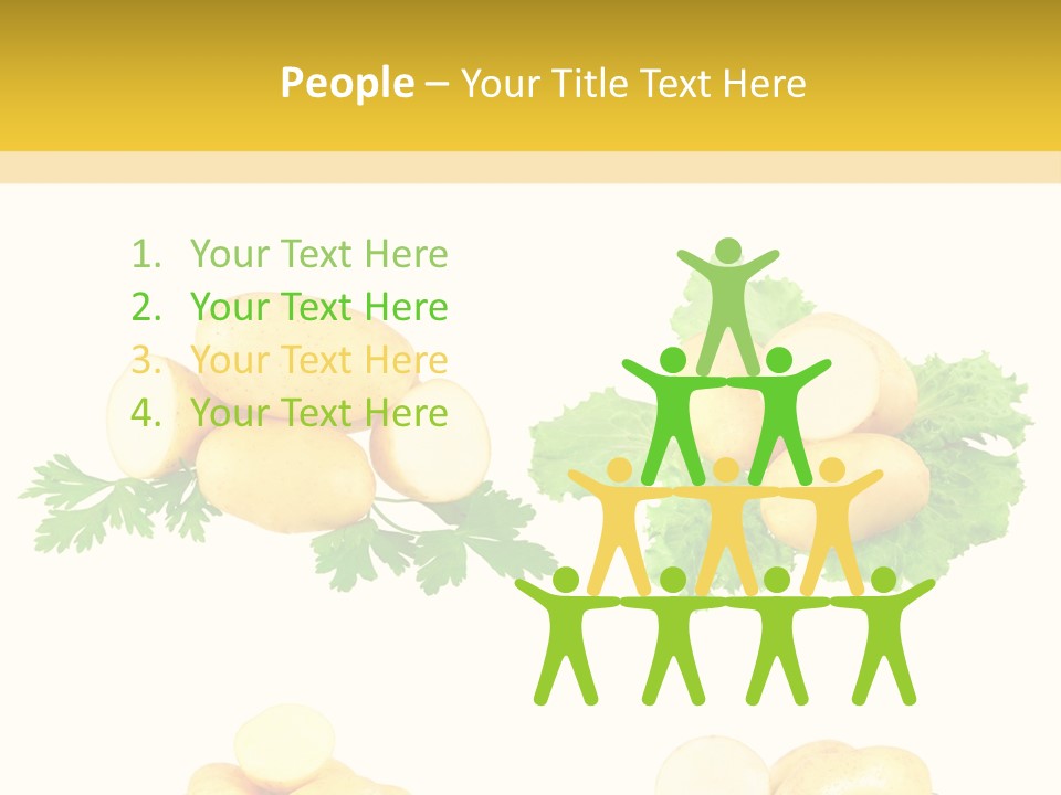 Colage De Verduras PowerPoint Template