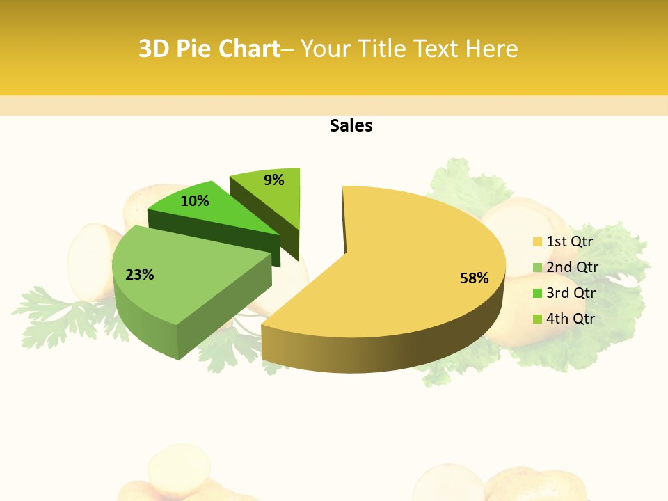 Colage De Verduras PowerPoint Template