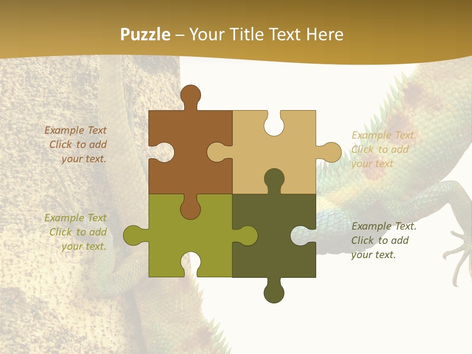 White Walking Branch PowerPoint Template