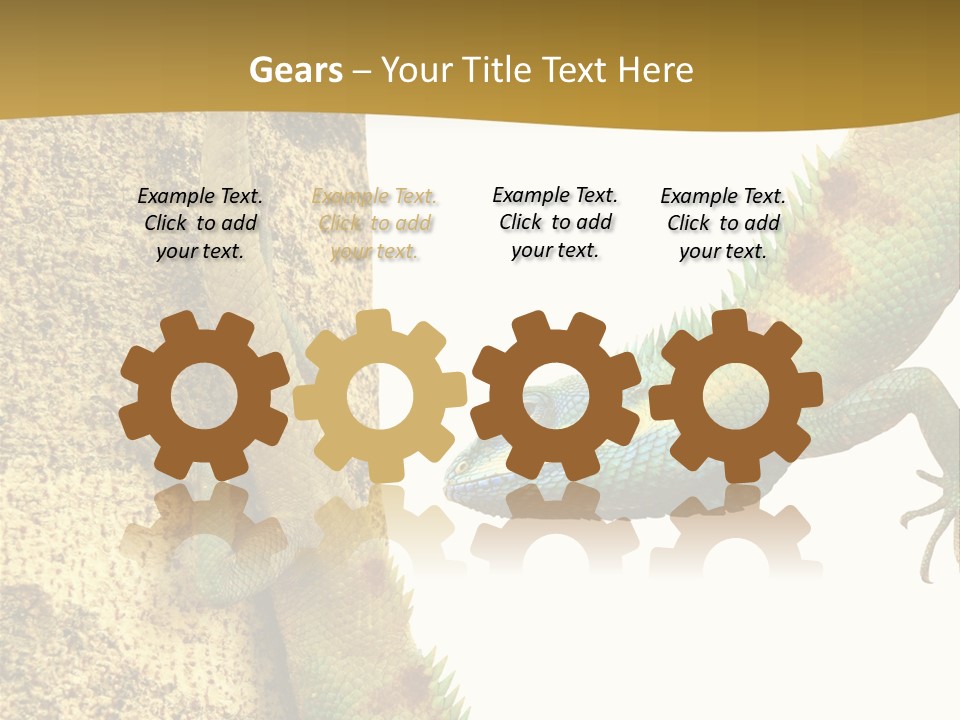 White Walking Branch PowerPoint Template