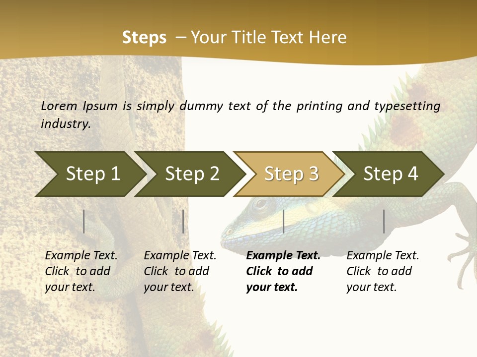 White Walking Branch PowerPoint Template