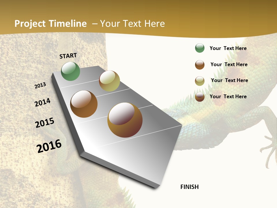 White Walking Branch PowerPoint Template