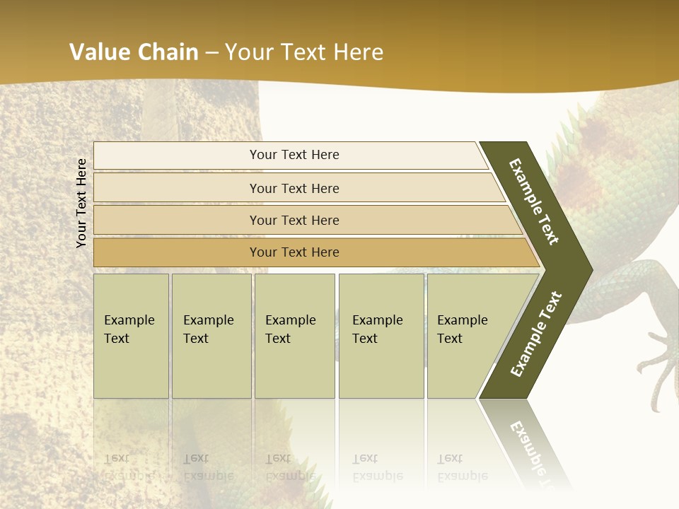 White Walking Branch PowerPoint Template