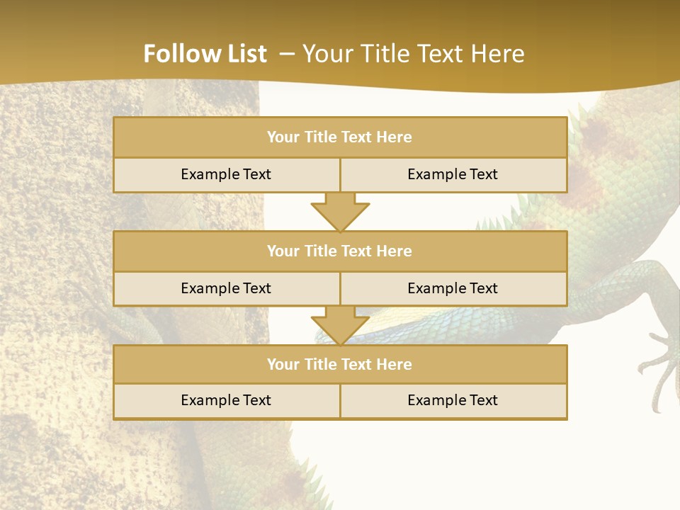 White Walking Branch PowerPoint Template