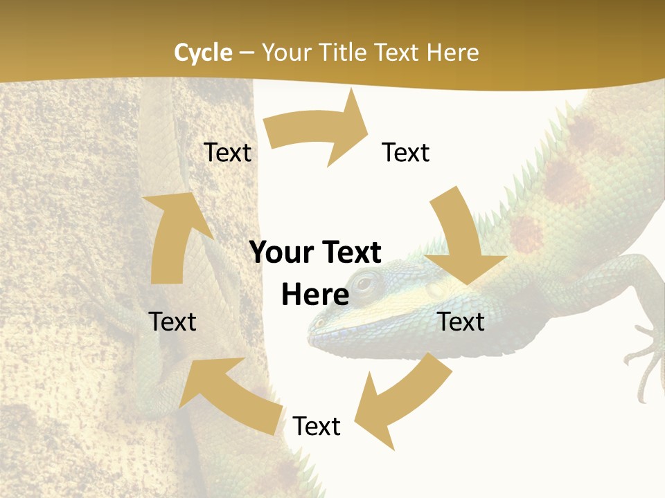 White Walking Branch PowerPoint Template