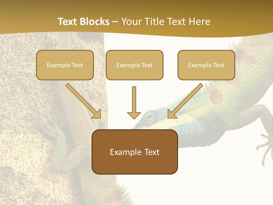 White Walking Branch PowerPoint Template