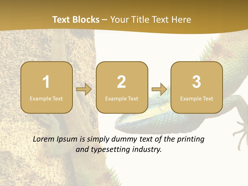 White Walking Branch PowerPoint Template